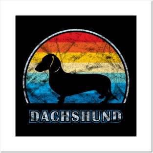 Dachshund Vintage Design Dog Posters and Art